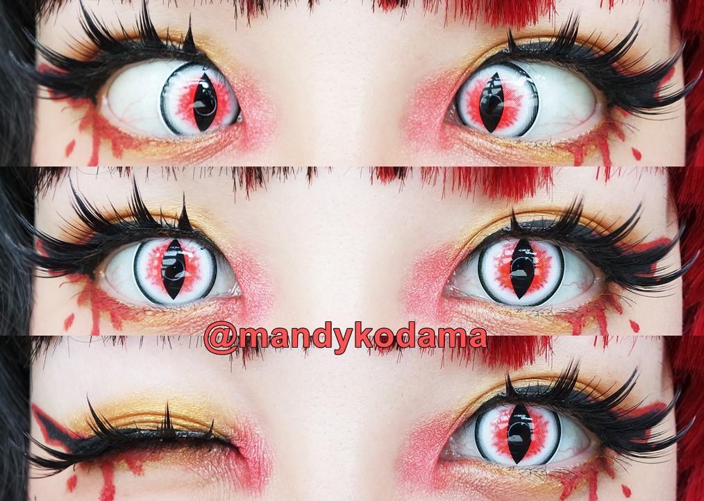 Sexy Red Cat Eyes Contacts Prescription Till 600 